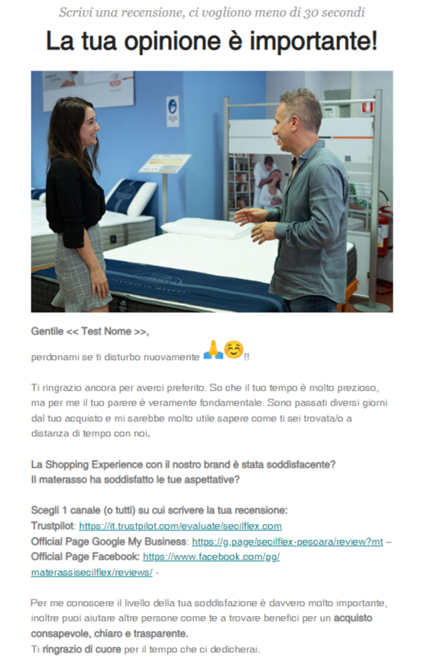 Richiesta recensione